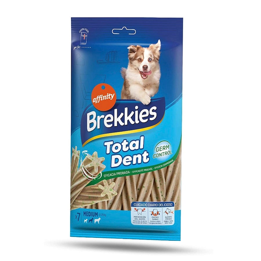 0.18 KG Brekkies Total Dent Medium Snacks dentales para perros