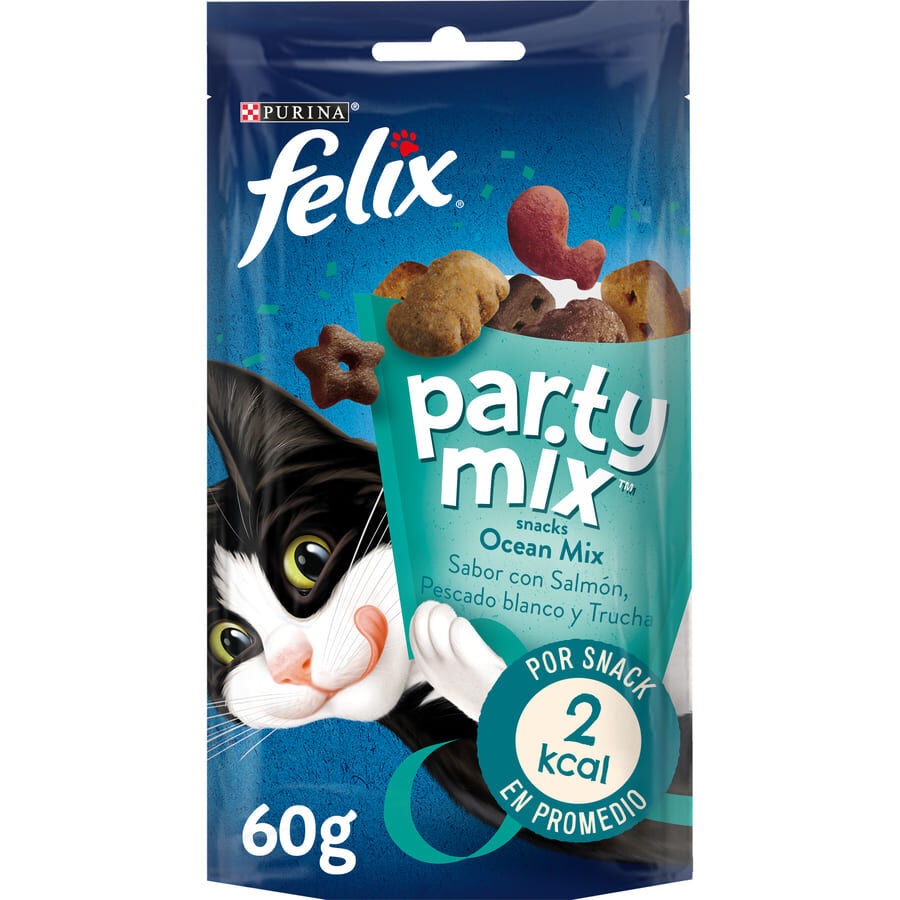 60 g Felix Party Mix Ocean Bocaditos para gatos