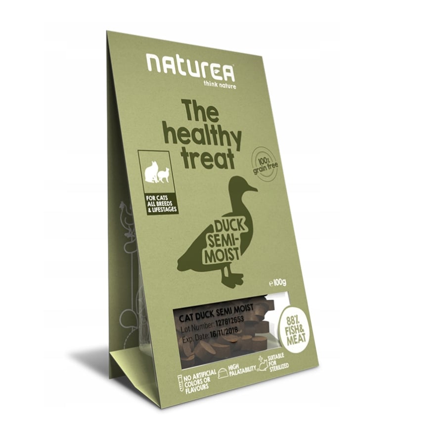 0.1 KG Naturea Bocaditos Pato para gatos