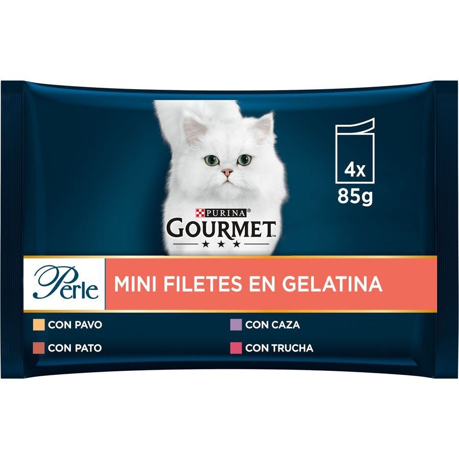 24 sobres x 85 g Gourmet Perle Filetes en gelatina sobre para gatos ¡Pack ahorro!