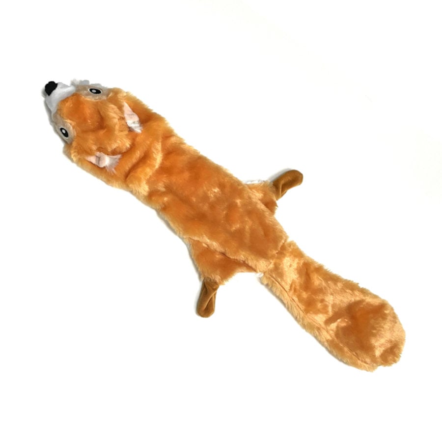 Tootoy! Comfort Skinny Squirrel Cuddler peluche con sonido crujiente para perros