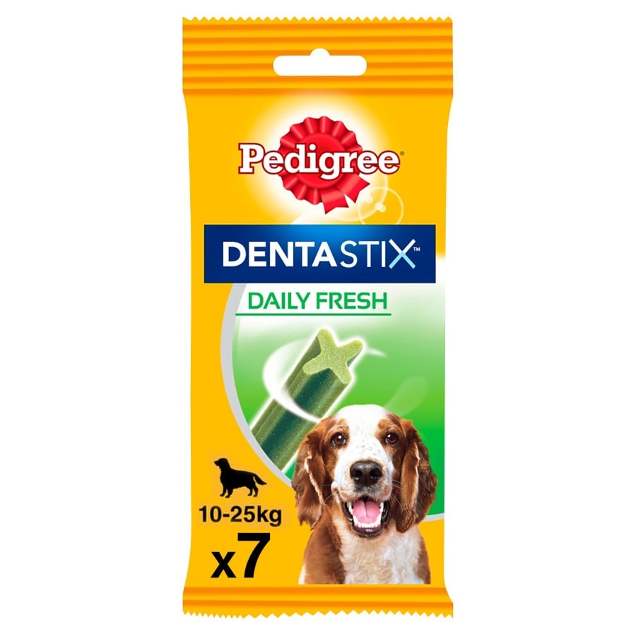 7 barritas Pedigree Dentastix Fresh Snacks Dentales para Perros Medianos