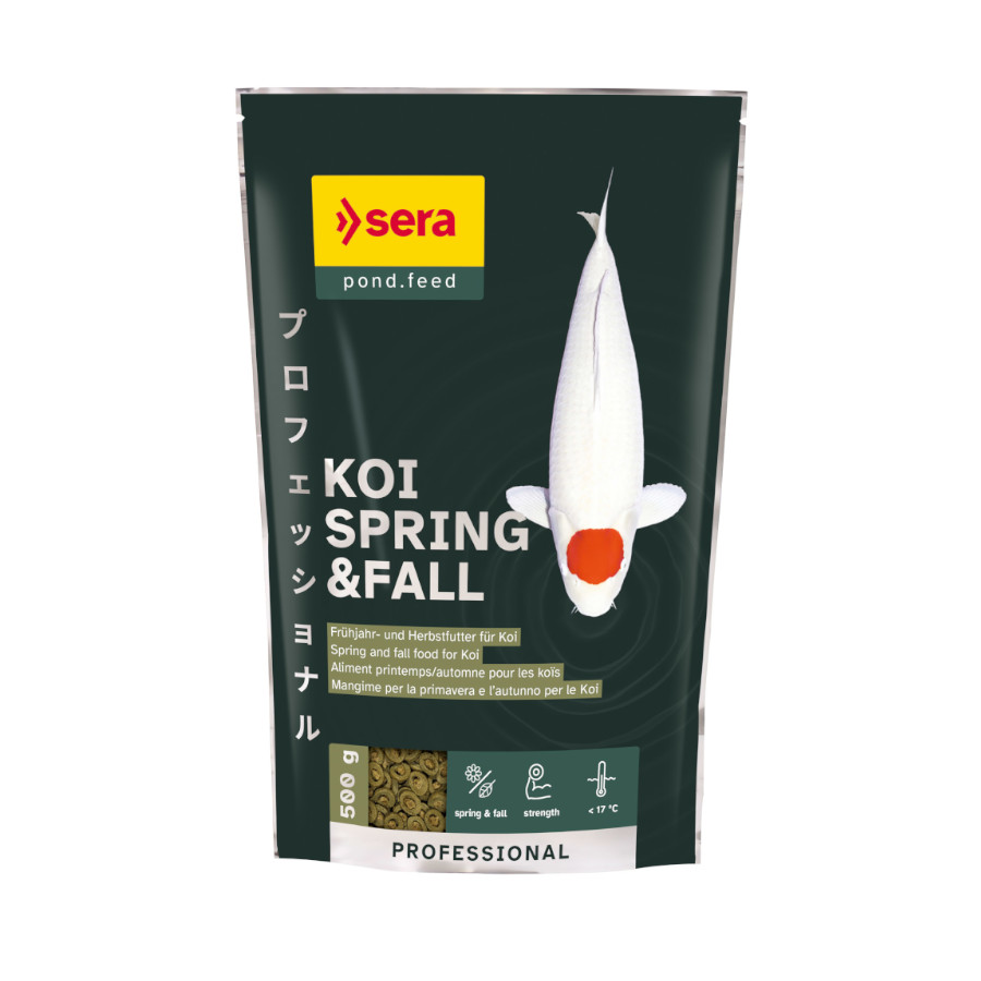 0.5 KG Sera Koi Professional Primavera/Otoño Comida de vacaciones para peces carpa