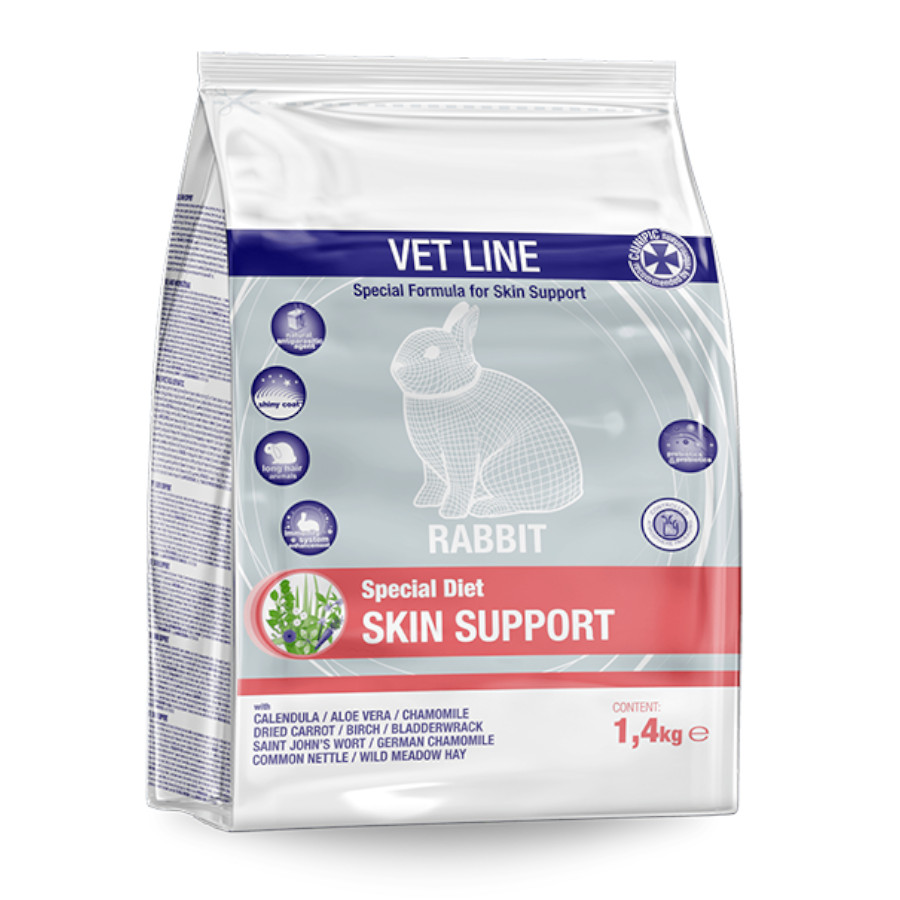 1.4 KG Cunipic Vet Line Skin Support Heno de Prado para conejos