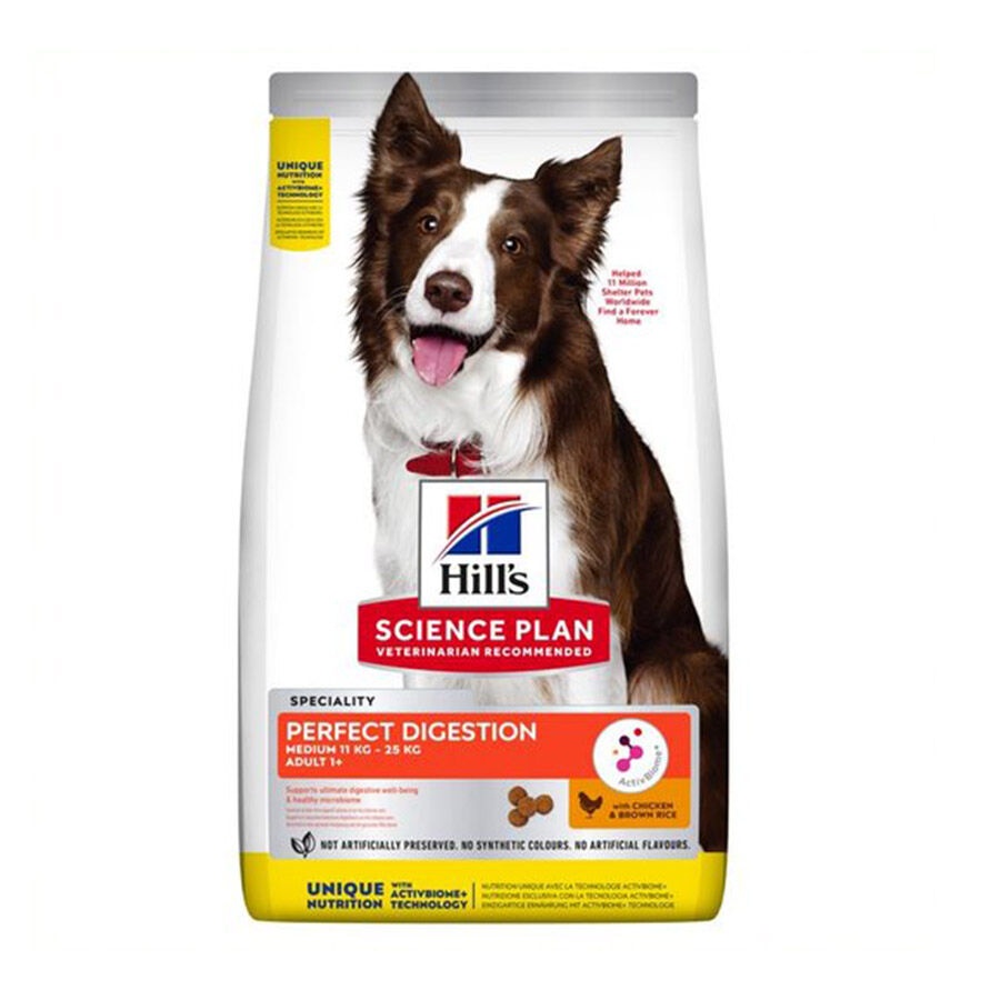 2.5 KG Hill's Science Plan Perfect Digestion Adult Medium Pollo pienso para perros