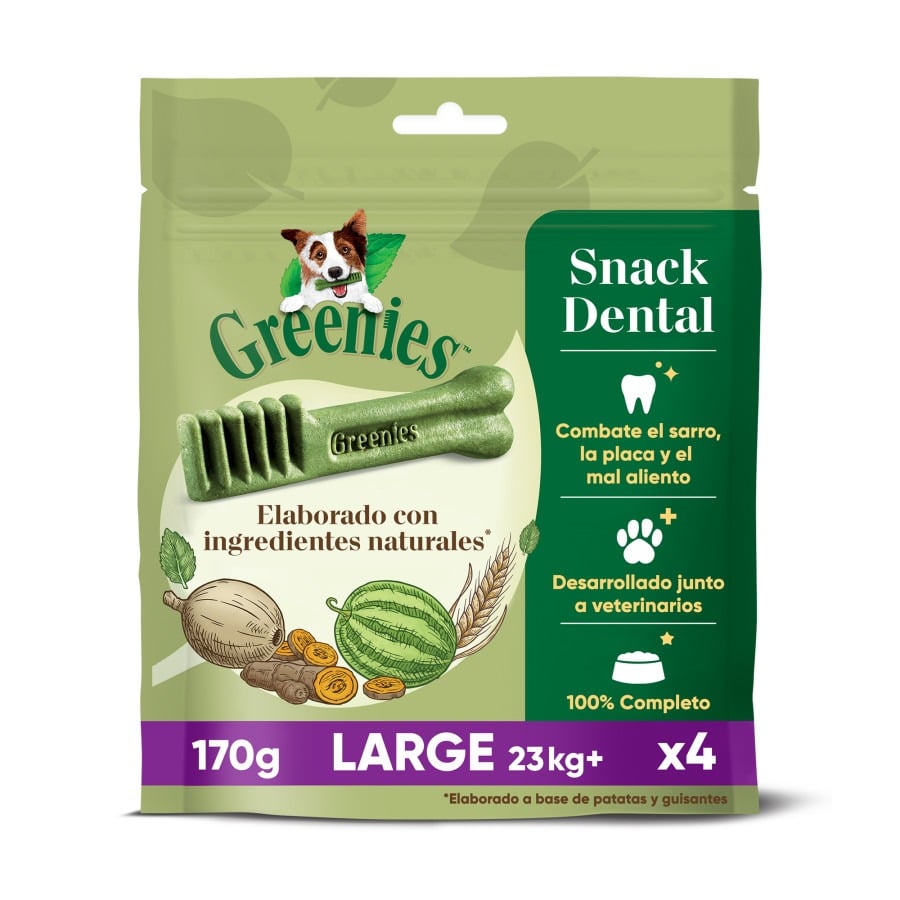 0.19 KG Greenies Snacks Dentales Naturales para perros grandes