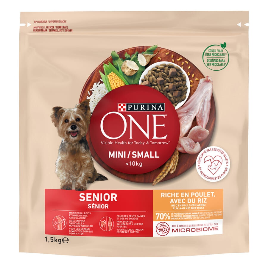 1.5 KG Purina One Senior 8+ Mini pienso para perros